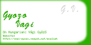 gyozo vagi business card