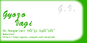 gyozo vagi business card